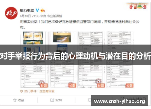 对手举报行为背后的心理动机与潜在目的分析 对手举报行为背后的心理动机与潜在目的分析