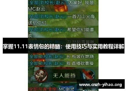 掌握11.11表情包的精髓:使用技巧与实用教程详解 掌握11.11表情包的精髓:使用技巧与实用教程详解
